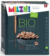 Flocons de seigle et d'avoine sans sucre ajouté BIO 300 g - MILZU